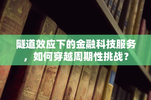 隧道效应下的金融科技服务，如何穿越周期性挑战？