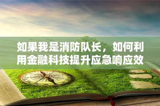 如果我是消防队长，如何利用金融科技提升应急响应效率？
