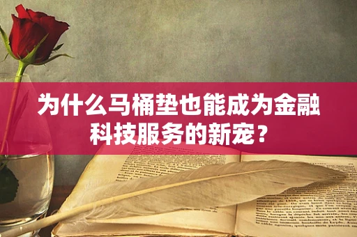 为什么马桶垫也能成为金融科技服务的新宠？