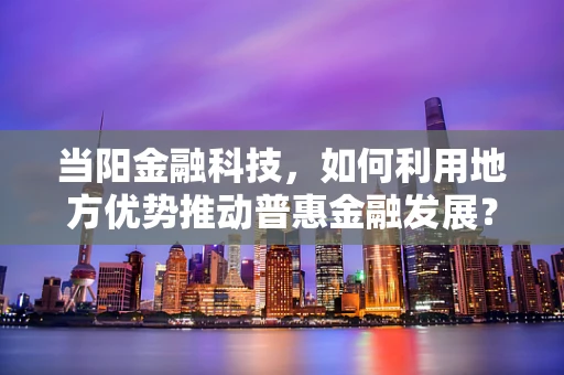当阳金融科技，如何利用地方优势推动普惠金融发展？