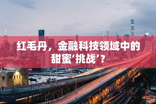 红毛丹，金融科技领域中的甜蜜‘挑战’？