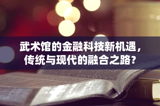 武术馆的金融科技新机遇，传统与现代的融合之路？