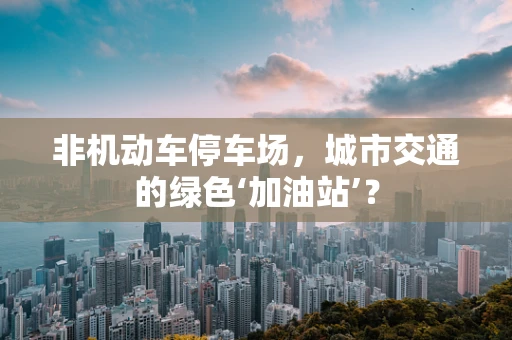 非机动车停车场，城市交通的绿色‘加油站’？