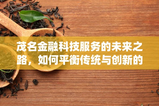 茂名金融科技服务的未来之路，如何平衡传统与创新的融合？