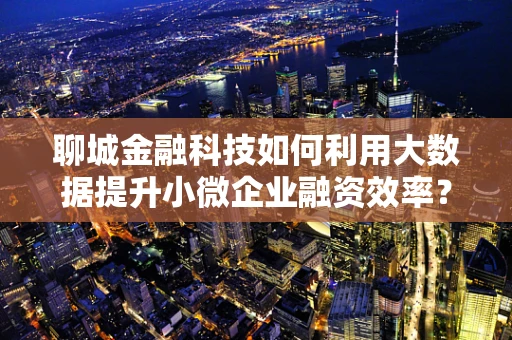 聊城金融科技如何利用大数据提升小微企业融资效率？