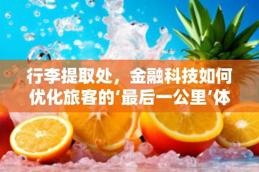 行李提取处，金融科技如何优化旅客的‘最后一公里’体验？