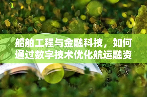 船舶工程与金融科技，如何通过数字技术优化航运融资？