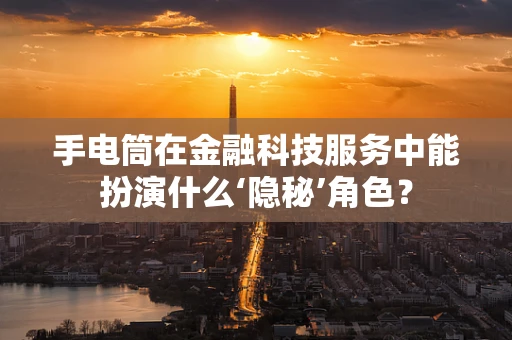 手电筒在金融科技服务中能扮演什么‘隐秘’角色？
