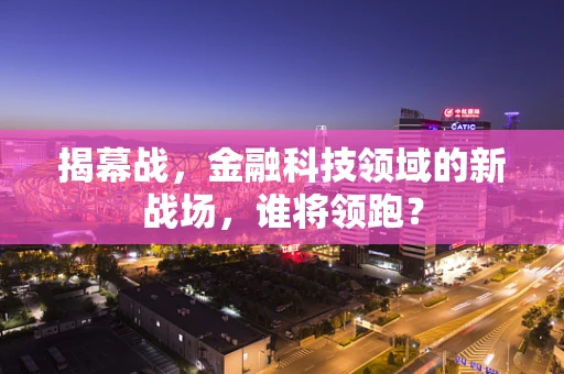 揭幕战，金融科技领域的新战场，谁将领跑？