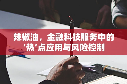 辣椒油，金融科技服务中的‘热’点应用与风险控制