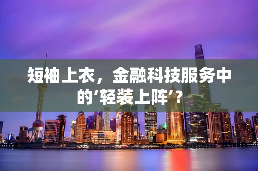 短袖上衣，金融科技服务中的‘轻装上阵’？
