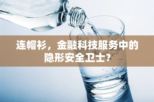 连帽衫，金融科技服务中的隐形安全卫士？