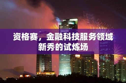 资格赛，金融科技服务领域新秀的试炼场