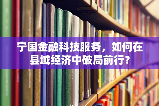 宁国金融科技服务，如何在县域经济中破局前行？