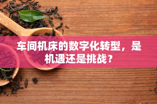 车间机床的数字化转型，是机遇还是挑战？