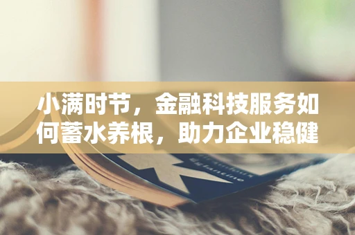 小满时节，金融科技服务如何蓄水养根，助力企业稳健成长？