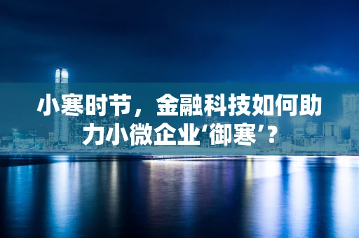 小寒时节，金融科技如何助力小微企业‘御寒’？