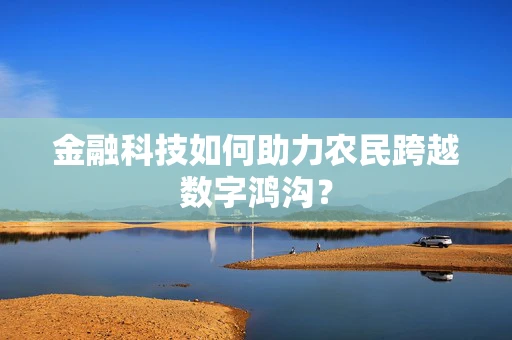 金融科技如何助力农民跨越数字鸿沟？