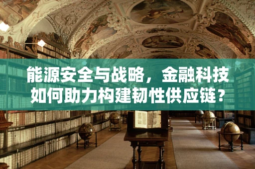 能源安全与战略，金融科技如何助力构建韧性供应链？