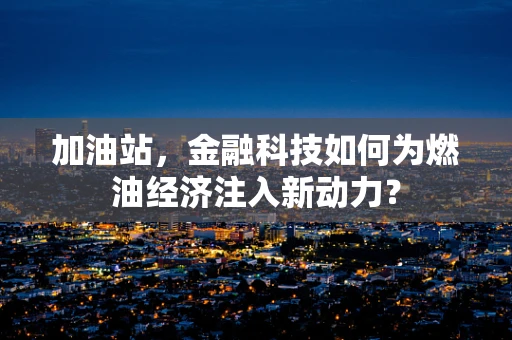 加油站，金融科技如何为燃油经济注入新动力？