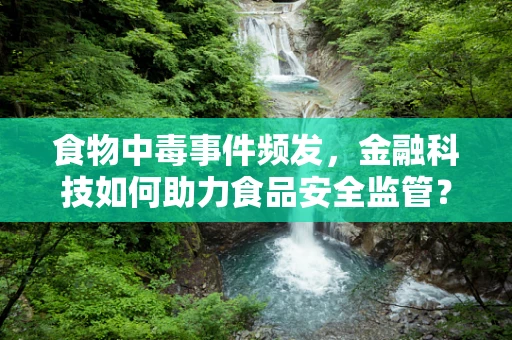食物中毒事件频发，金融科技如何助力食品安全监管？