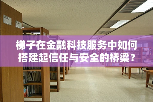 梯子在金融科技服务中如何搭建起信任与安全的桥梁？
