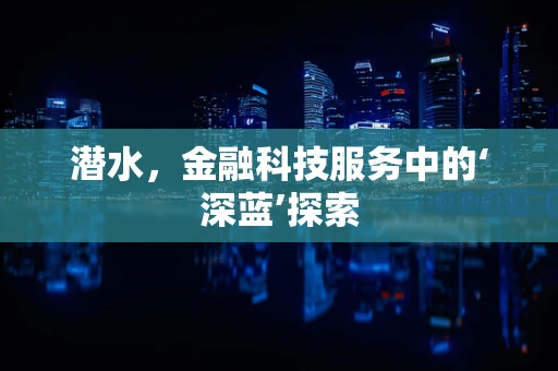 潜水，金融科技服务中的‘深蓝’探索