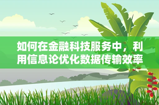 如何在金融科技服务中，利用信息论优化数据传输效率？