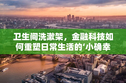 卫生间洗漱架，金融科技如何重塑日常生活的‘小确幸’？