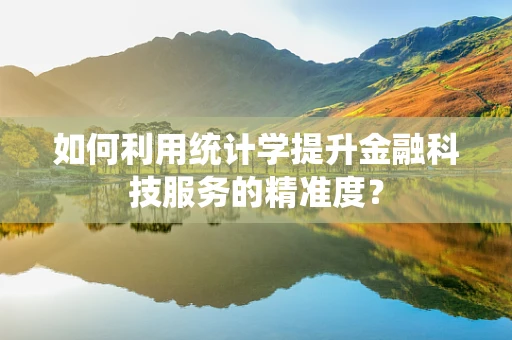 如何利用统计学提升金融科技服务的精准度？