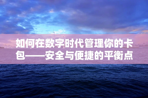 如何在数字时代管理你的卡包——安全与便捷的平衡点在哪里？