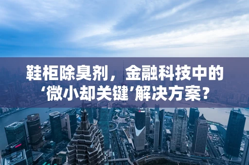 鞋柜除臭剂，金融科技中的‘微小却关键’解决方案？