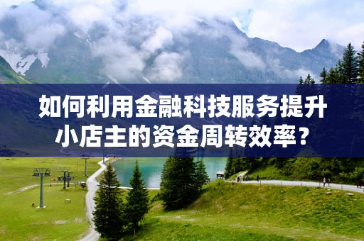 如何利用金融科技服务提升小店主的资金周转效率？