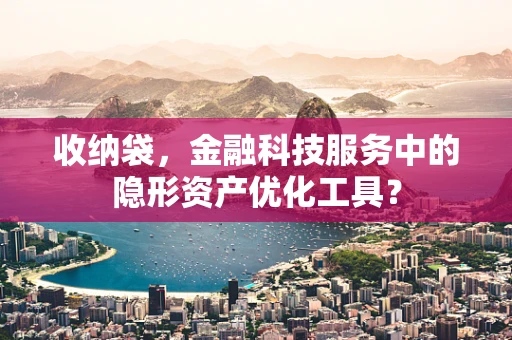 收纳袋，金融科技服务中的隐形资产优化工具？