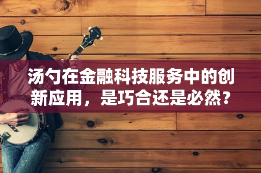 汤勺在金融科技服务中的创新应用，是巧合还是必然？