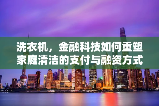 洗衣机，金融科技如何重塑家庭清洁的支付与融资方式？