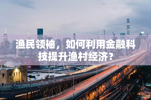 渔民领袖，如何利用金融科技提升渔村经济？