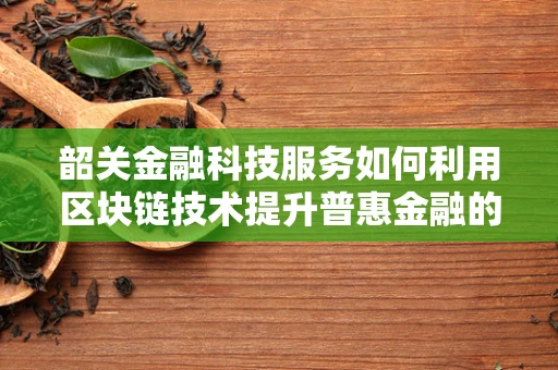 韶关金融科技服务如何利用区块链技术提升普惠金融的深度与广度？