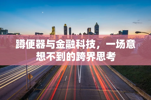 蹲便器与金融科技，一场意想不到的跨界思考