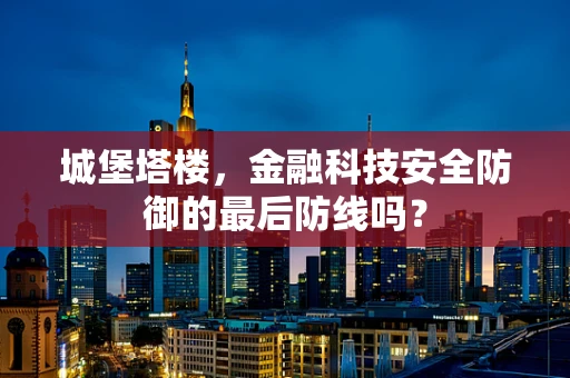 城堡塔楼，金融科技安全防御的最后防线吗？