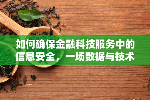 如何确保金融科技服务中的信息安全，一场数据与技术的较量？