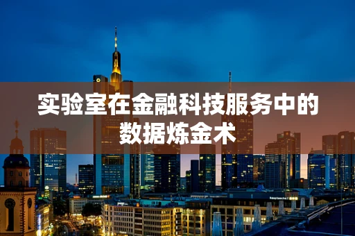 实验室在金融科技服务中的数据炼金术