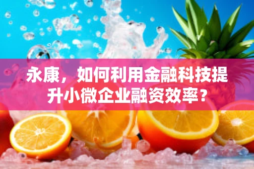 永康，如何利用金融科技提升小微企业融资效率？