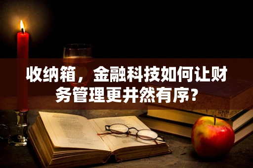 收纳箱，金融科技如何让财务管理更井然有序？