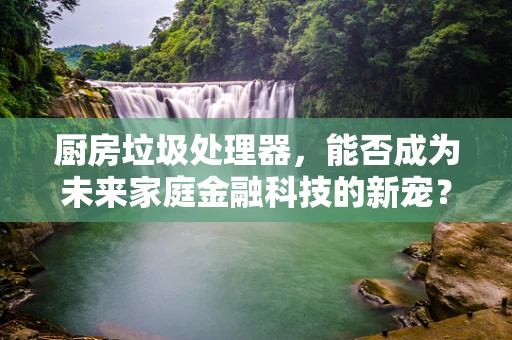 厨房垃圾处理器，能否成为未来家庭金融科技的新宠？