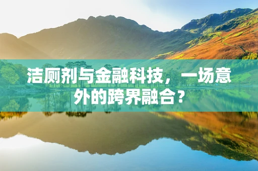 洁厕剂与金融科技，一场意外的跨界融合？