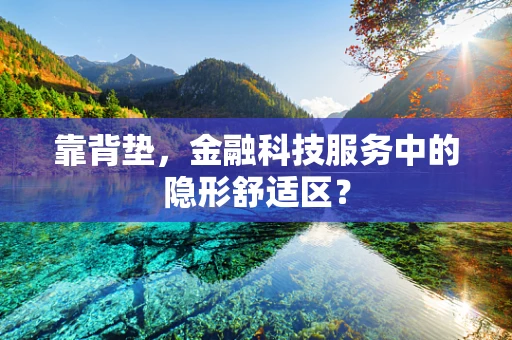 靠背垫，金融科技服务中的隐形舒适区？
