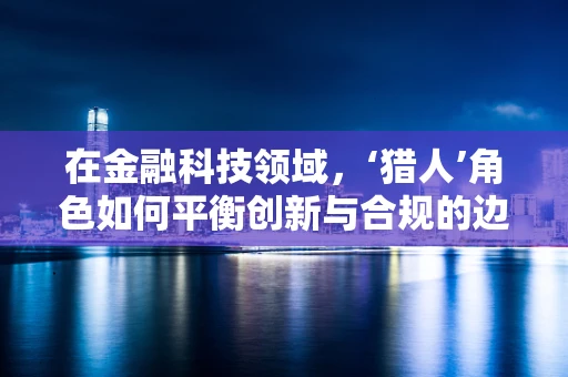 在金融科技领域，‘猎人’角色如何平衡创新与合规的边界？