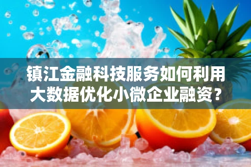 镇江金融科技服务如何利用大数据优化小微企业融资？