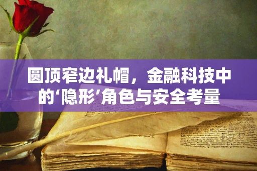 圆顶窄边礼帽，金融科技中的‘隐形’角色与安全考量